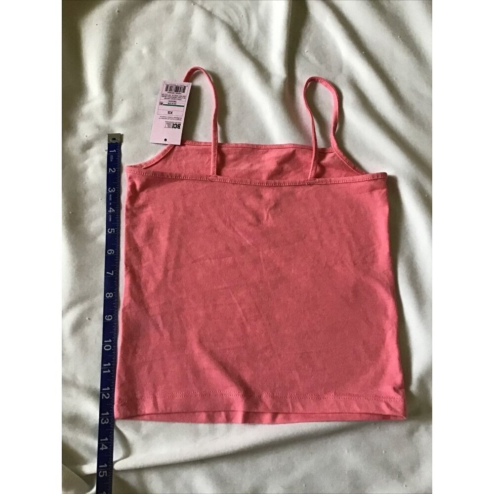 Wild Fable Coral Pink Spaghetti Strap Cropped Tank Top XS Cotton Blend